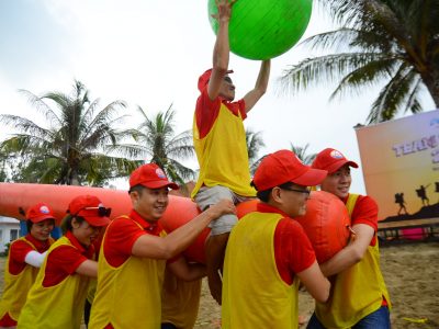 Tổ chức team building công ty allevirare tại Ninh Chữ năm 2020