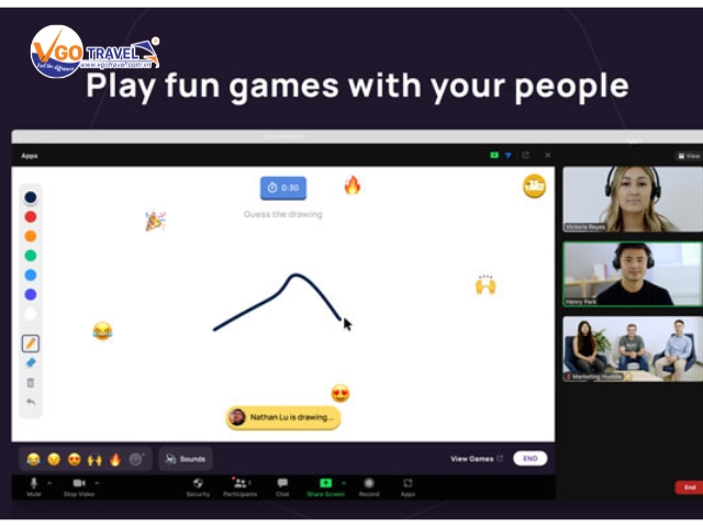 Trò chơi vẽ trên zoom