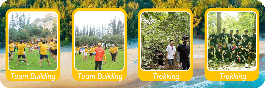 team building và trekking tại Hồ Tràm