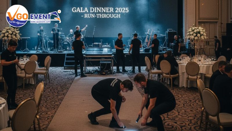 Tổng duyệt, điều phối và xử lý tình huống