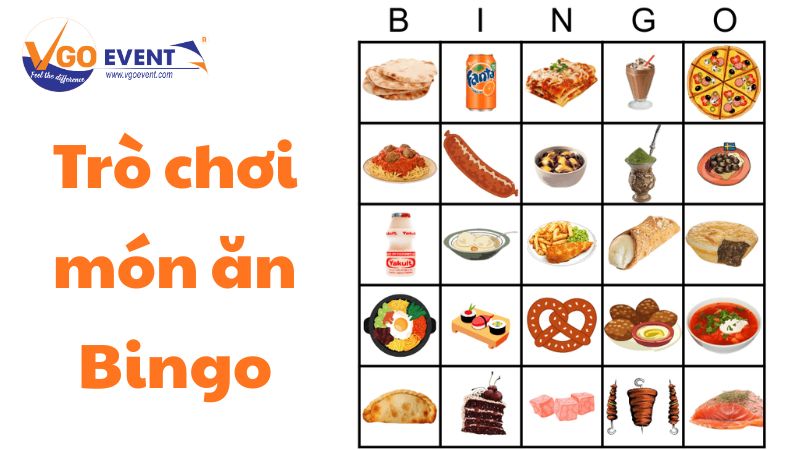 Trò chơi món ăn Bingo