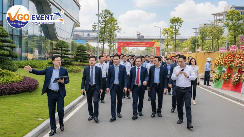 Khách mời được tham quan công trình