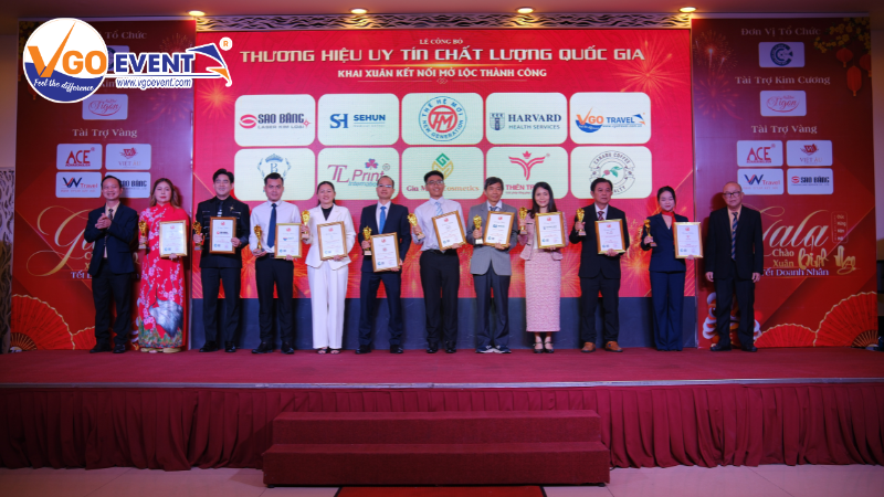 VGOEvent tại lễ công bố thương hiệu uy tín chất lượng quốc gia 2026