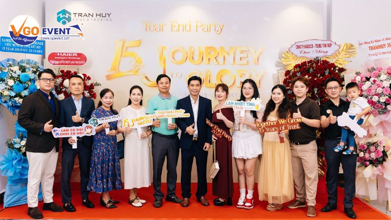 Không gian check-in tại buổi kỷ niệm thành lập công ty