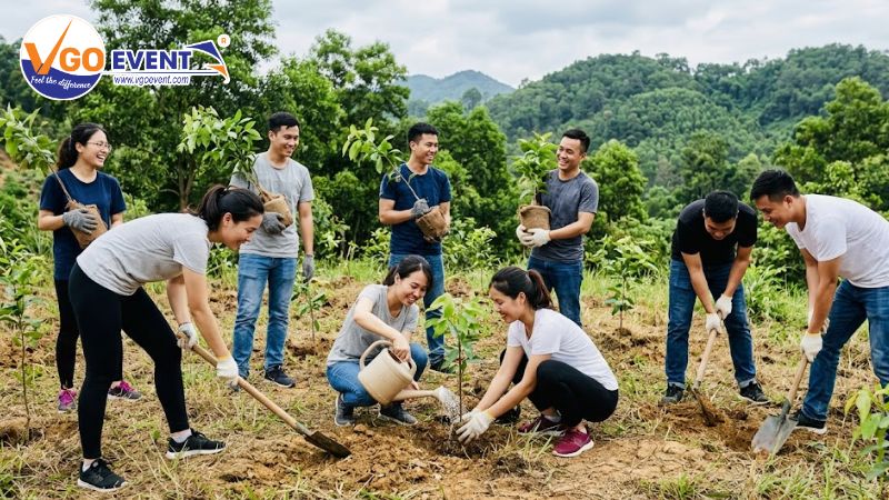 Team Building kết hợp trồng cây bảo vệ môi trường