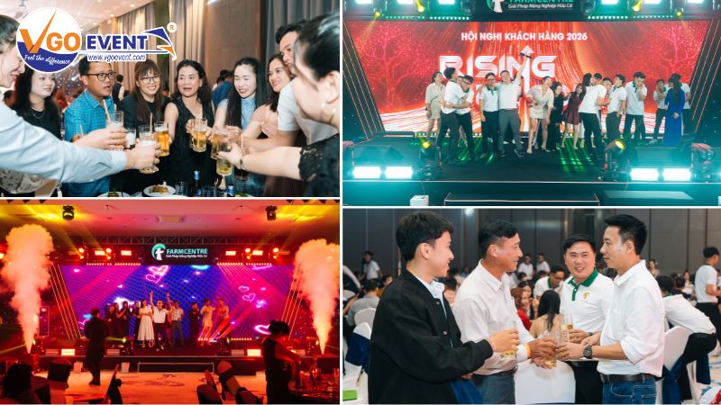 Khoảnh khắc khách mời cùng nâng ly và giao lưu tại chương trình