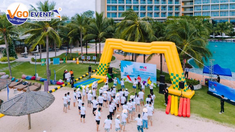 VGO tổ chức Teambuilding cùng công ty MVC tại Hồ Tràm